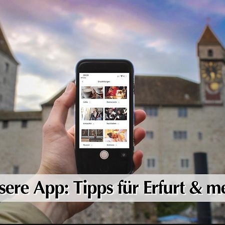 Helle 72Qm Maisonette Wohnung Im Herzen Erfurts Mit Kingsize Bett, Smart-Tv, Etc Buitenkant foto