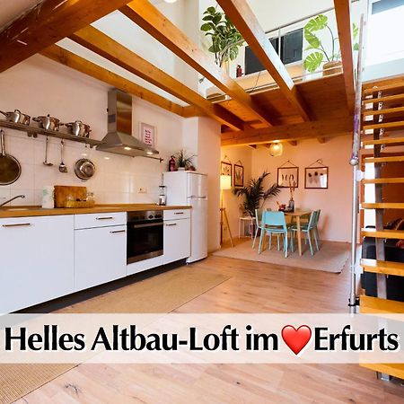Helle 72Qm Maisonette Wohnung Im Herzen Erfurts Mit Kingsize Bett, Smart-Tv, Etc Buitenkant foto