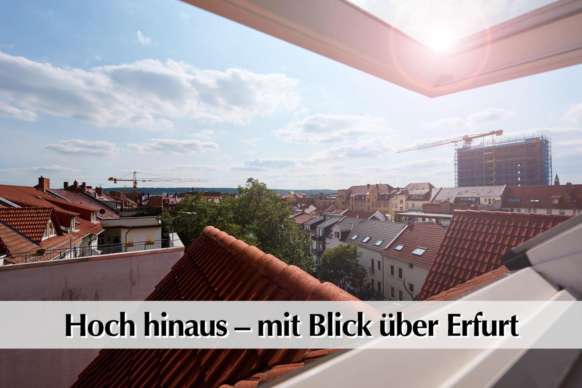 Helle 72Qm Maisonette Wohnung Im Herzen Erfurts Mit Kingsize Bett, Smart-Tv, Etc Buitenkant foto