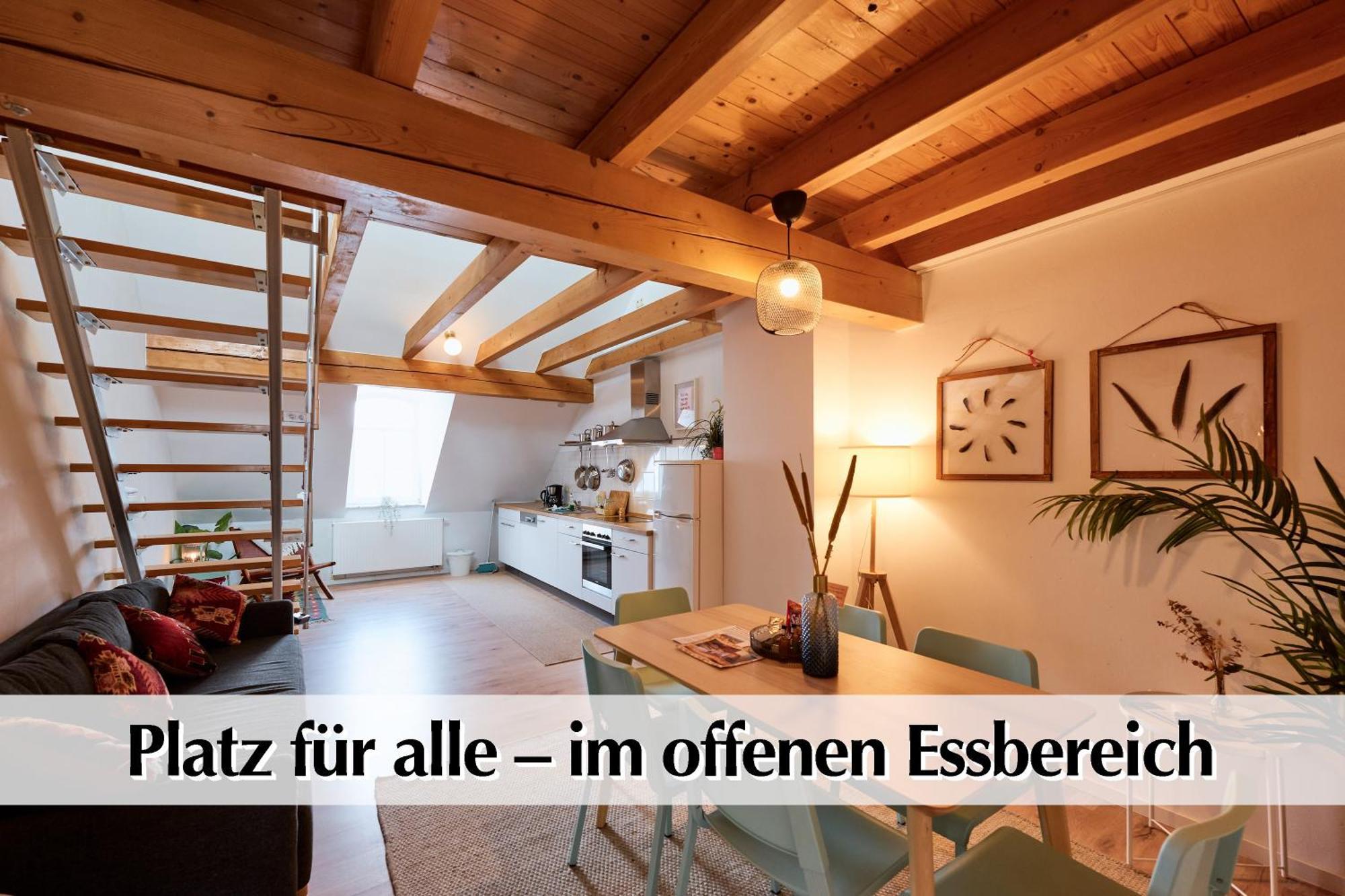 Helle 72Qm Maisonette Wohnung Im Herzen Erfurts Mit Kingsize Bett, Smart-Tv, Etc Buitenkant foto