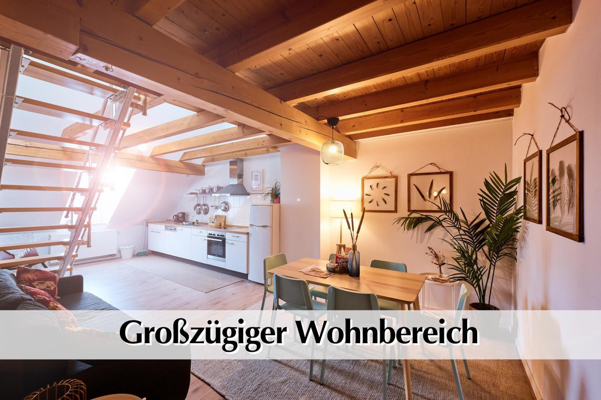 Helle 72Qm Maisonette Wohnung Im Herzen Erfurts Mit Kingsize Bett, Smart-Tv, Etc Buitenkant foto